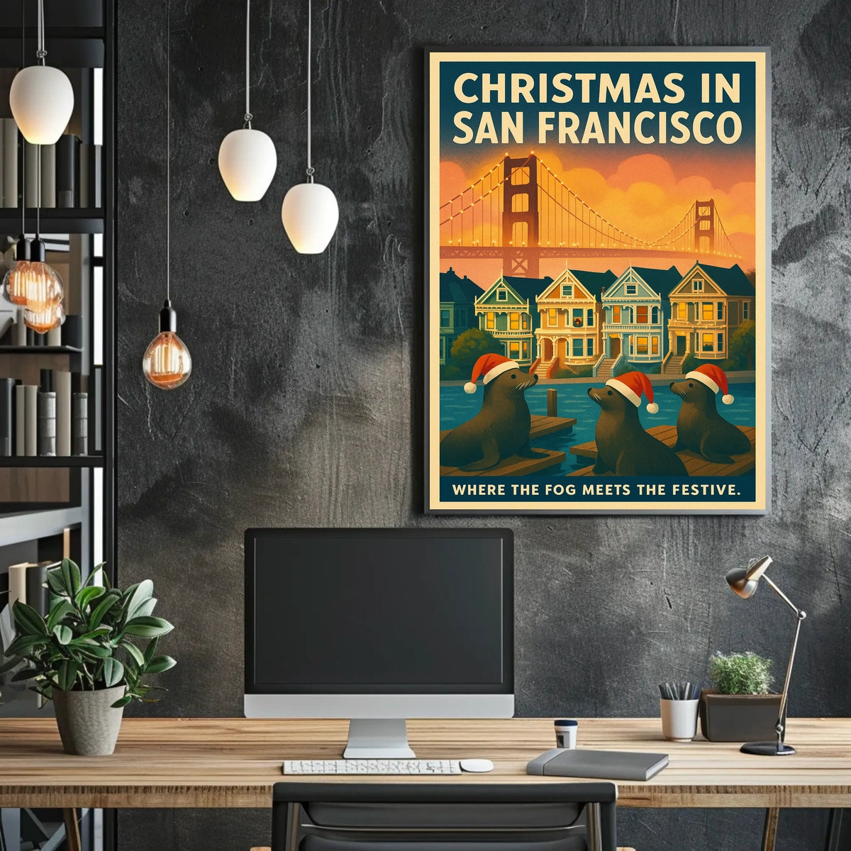 Christmas In San Francisco Poster