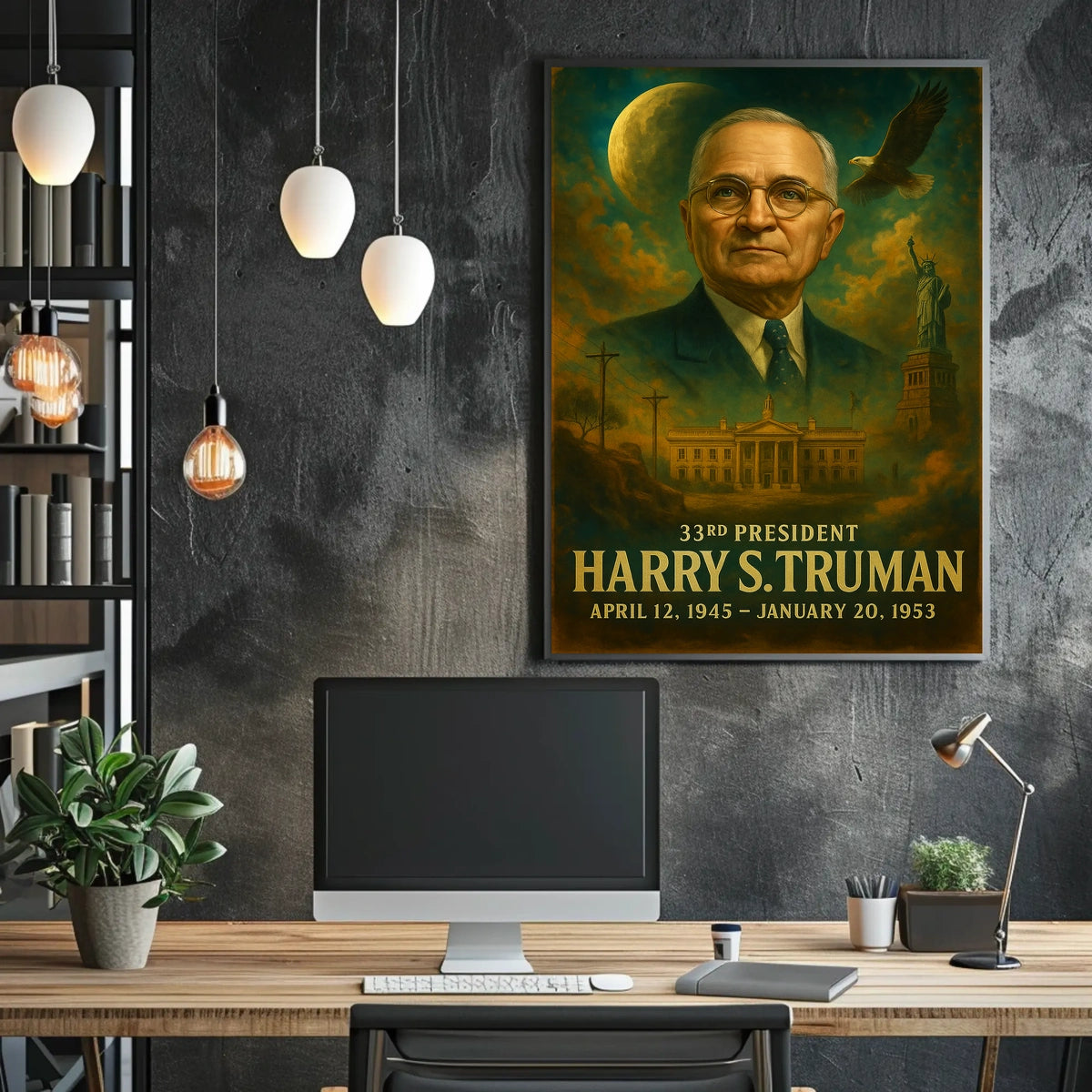 Harry S. Truman 33rd President Poster