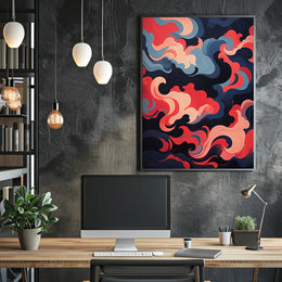 Abstract Swirls Of Color Abstract Poster