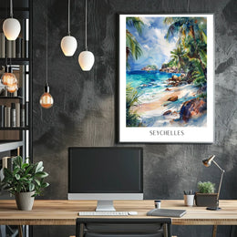 Seychelles Paradise Poster