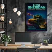 M551 Sheridan Airborne Armored Poster