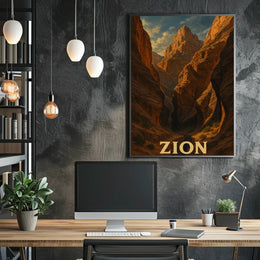 Zion National Park Poster