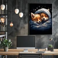 Cozy Fox Companions Poster