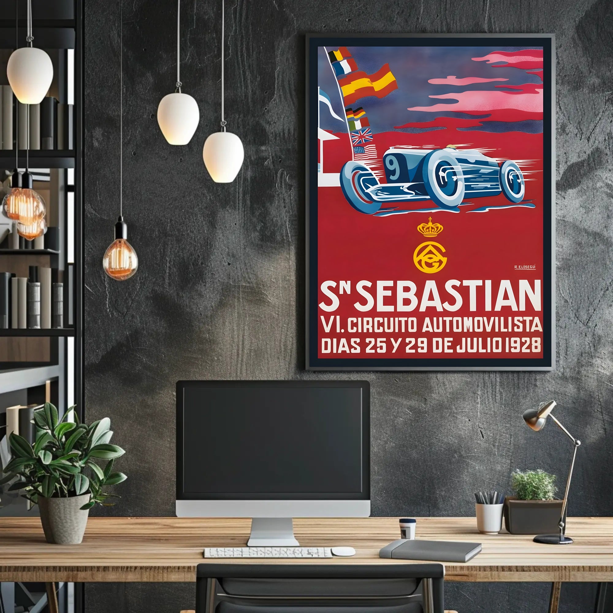 San Sebastián Automotive Circuit 1928 Poster