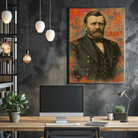 Grant Military Portrait Historical Presidential Poster