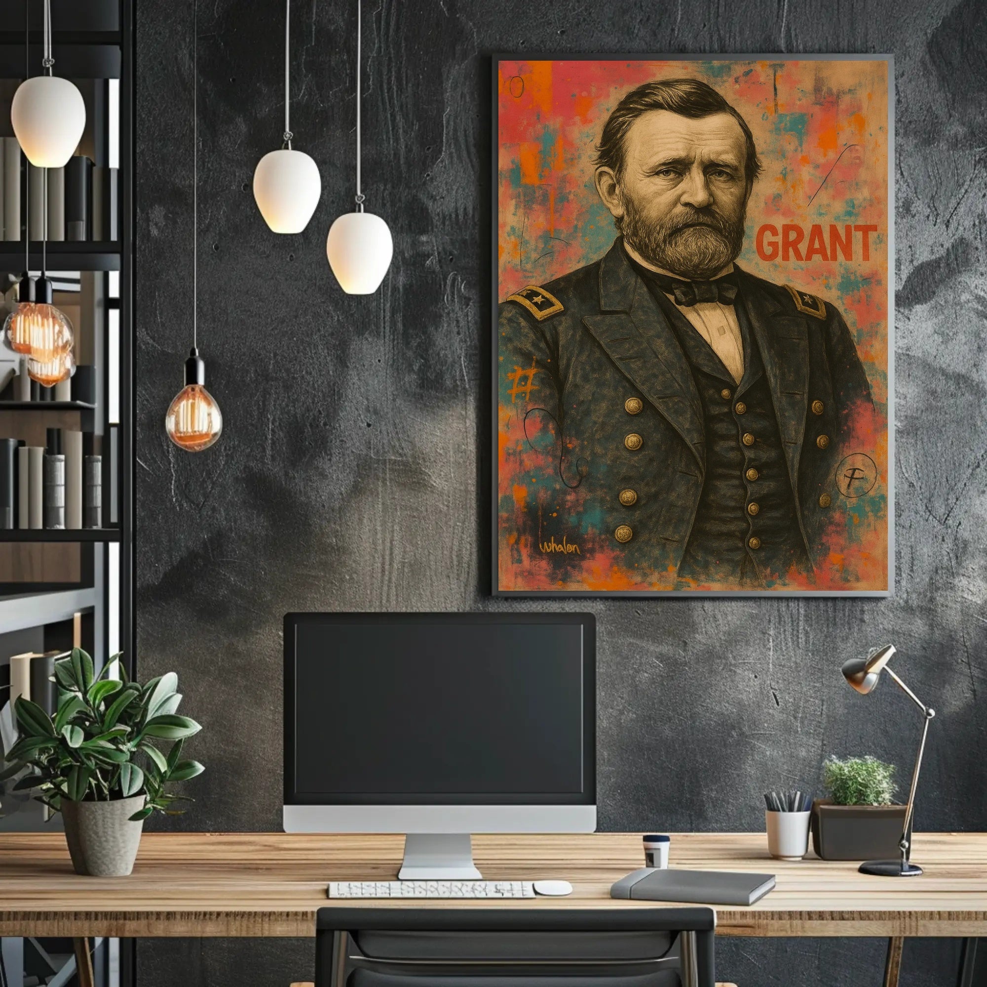 Grant Military Portrait Historical Presidential Poster
