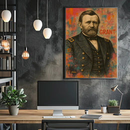 Grant Military Portrait Historical Presidential Poster