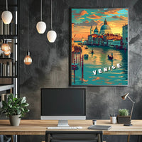 Venice at Sunset Poster