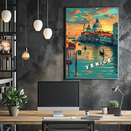 Venice at Sunset Poster