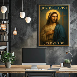 Jesus Christ Wall Art Vintage Print PosterGoat