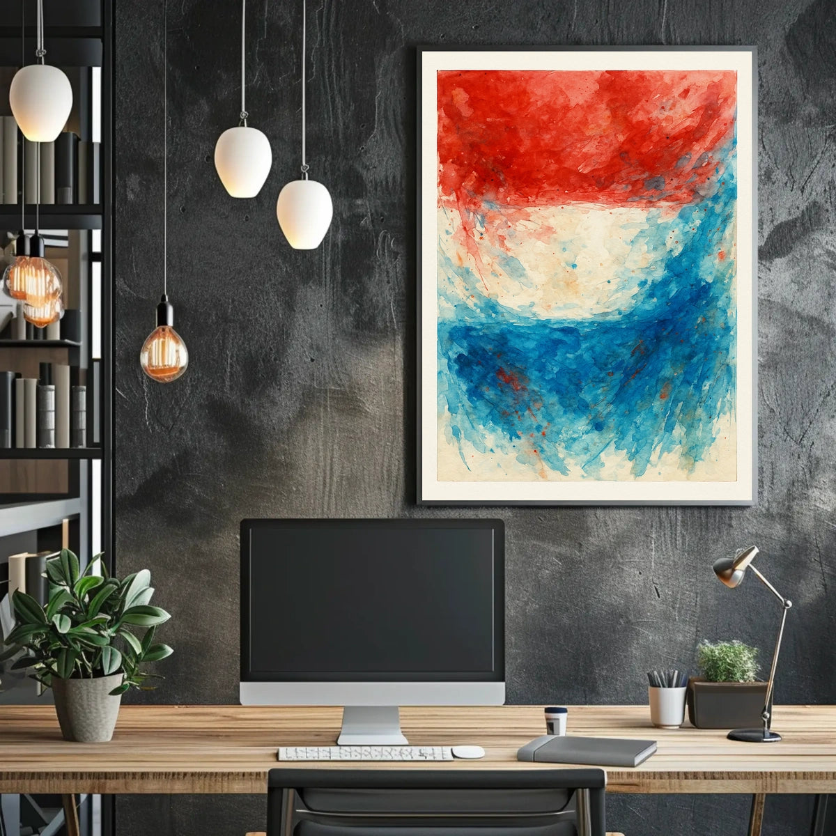 Abstract Patriotism Poster