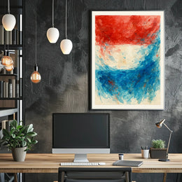 Abstract Patriotism Poster