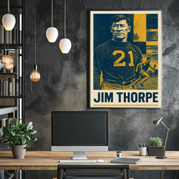 Jim Thorpe Legendary Athlete Poster