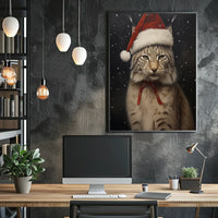 Festive Lynx In Winter Wonderland Poster