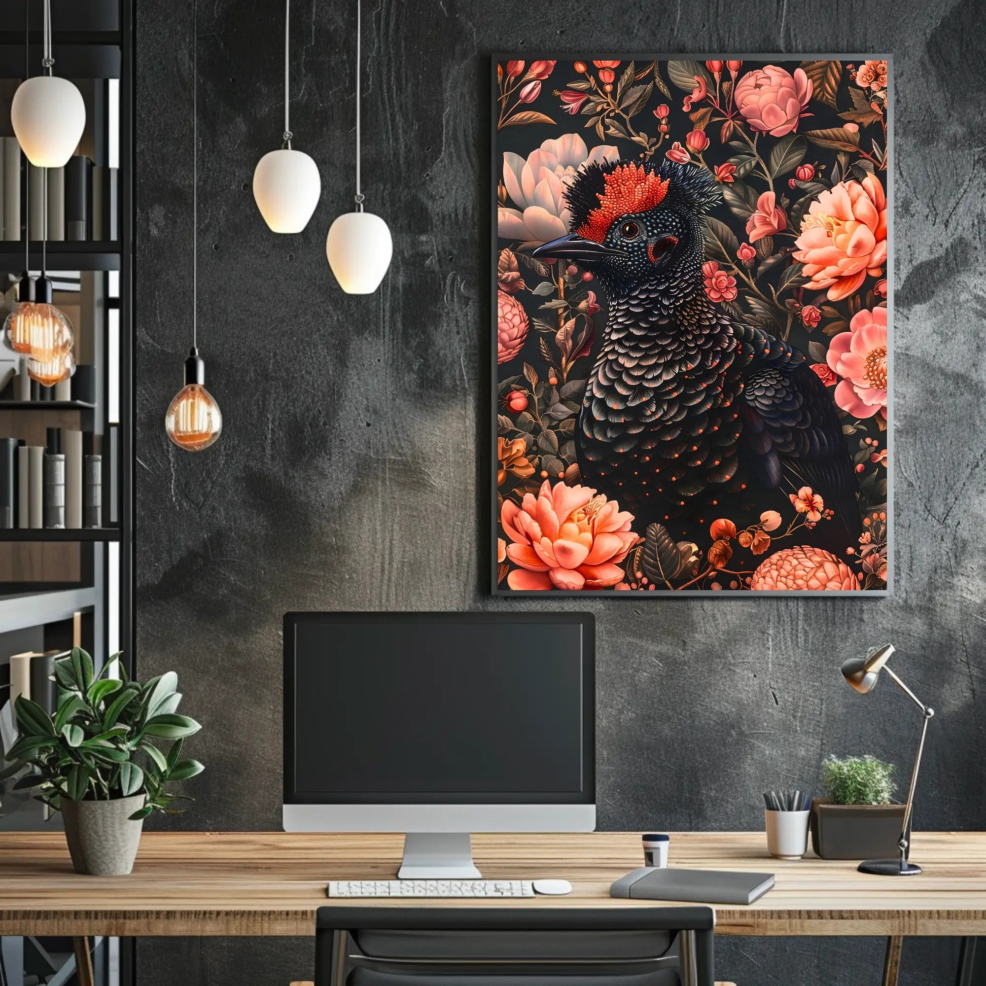 Floral Majesty Wall Art Print for Home Decor