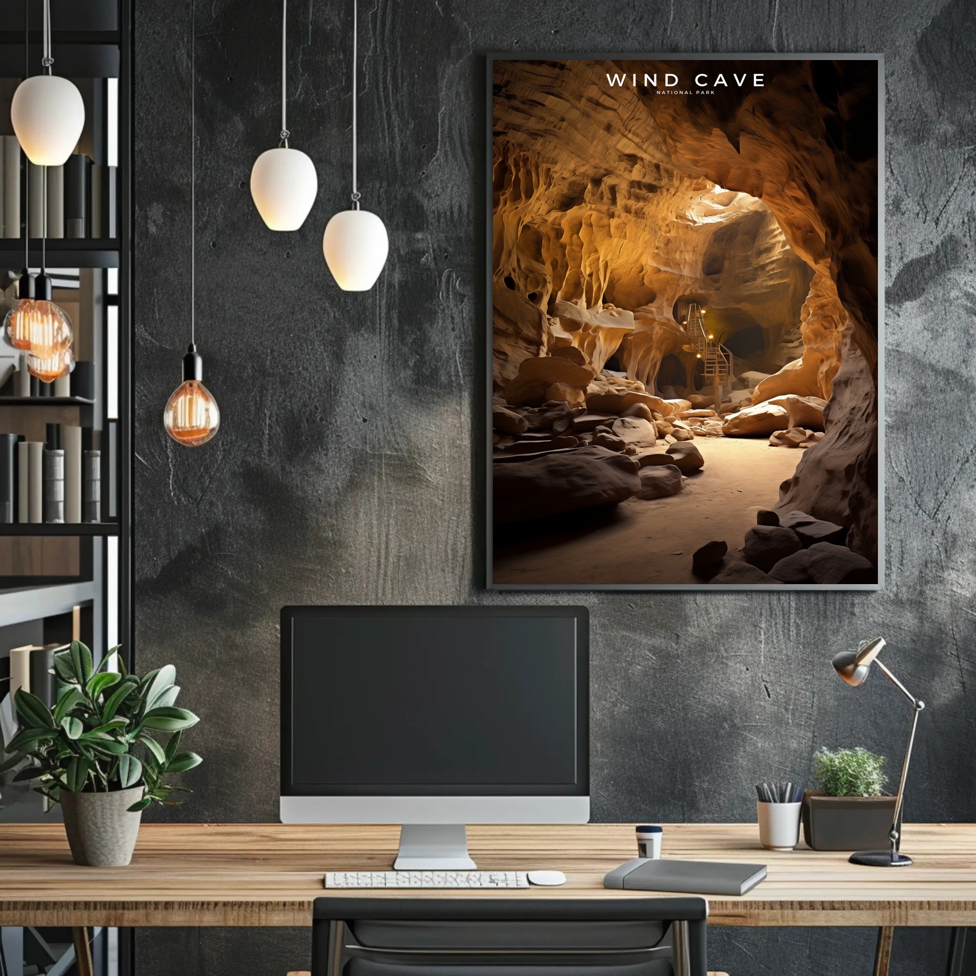 Wind Cave National Park Travel Poster Print