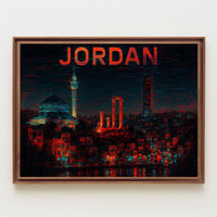 Jordan A Nighttime Cityscape Poster