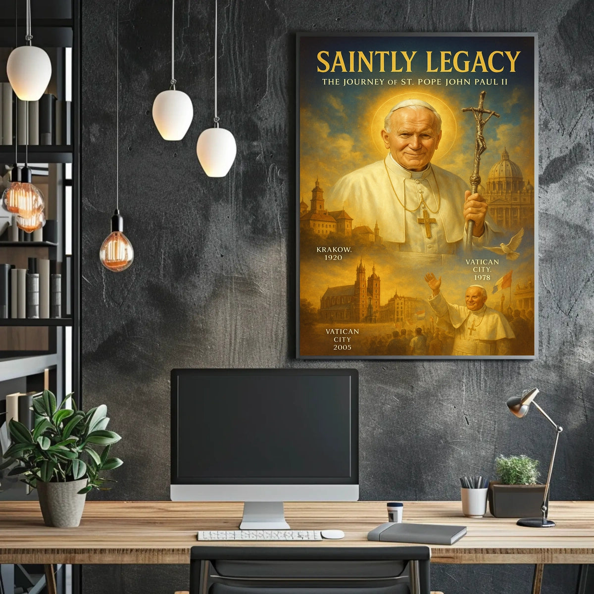 Saintly Legacy The Journey of St. Pope John Paul II Poster