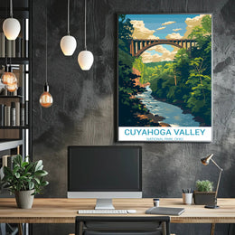 Cuyahoga Valley National Park Vintage Travel Poster