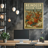 Reindeer Soccer Team Extravaganza Poster