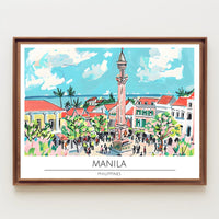 Vibrant Manila Scene Poster PosterGoat