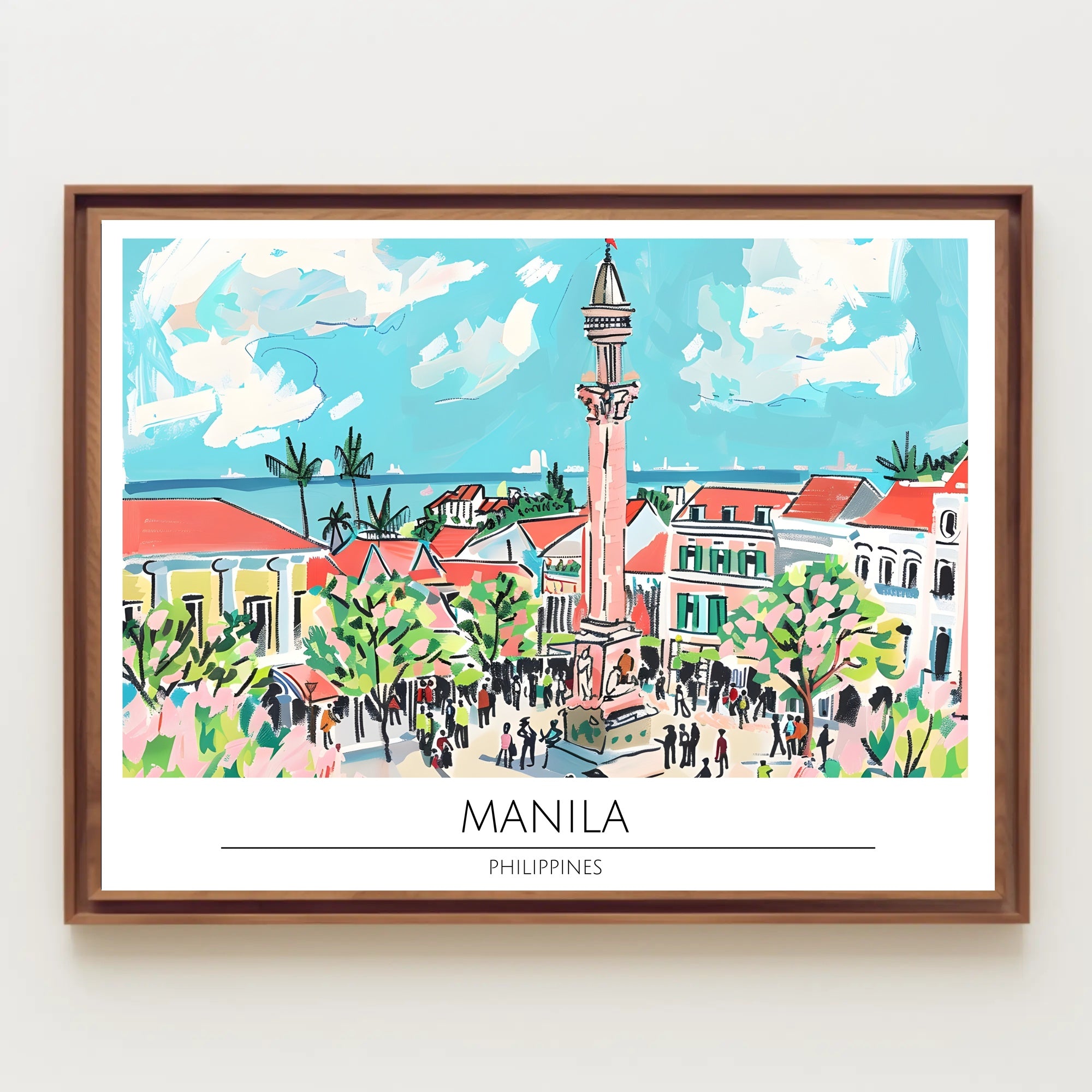 Vibrant Manila Scene Poster PosterGoat