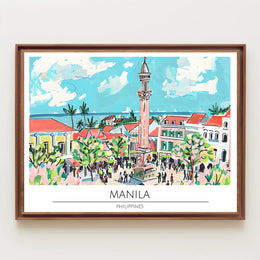 Vibrant Manila Scene Poster PosterGoat
