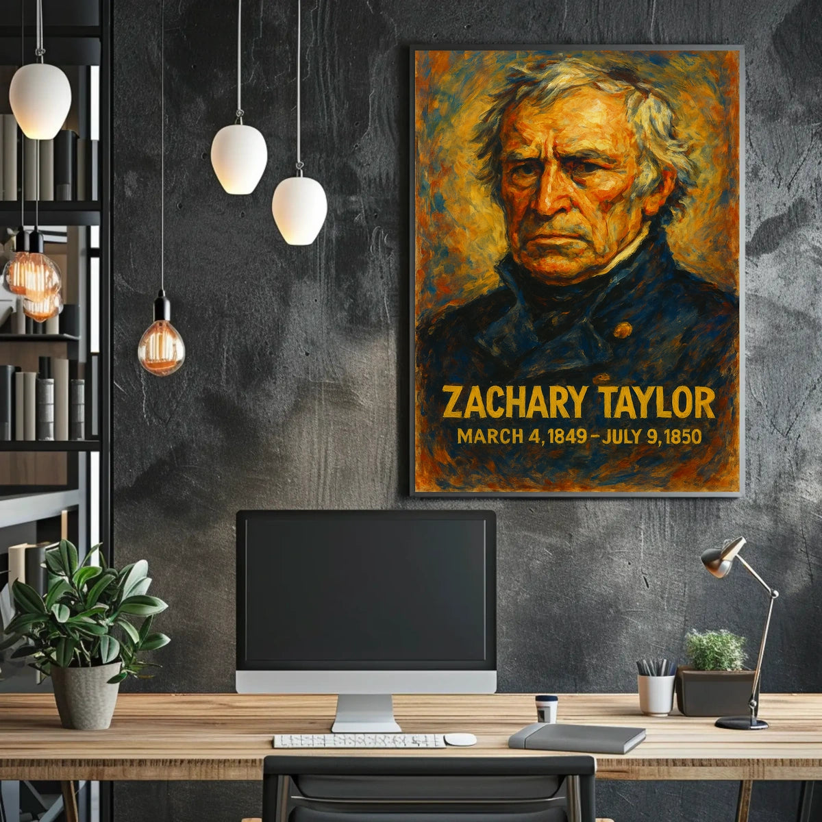 Zachary Taylor Presidential Portrait Poster