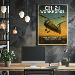 CH-21 Workhorse Engineering Excellence Poster PosterGoat