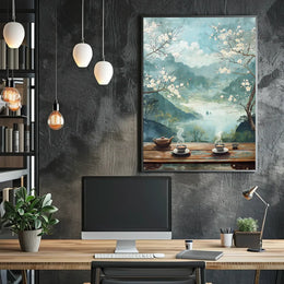 Vintage Silhouette Art Deco Style Poster