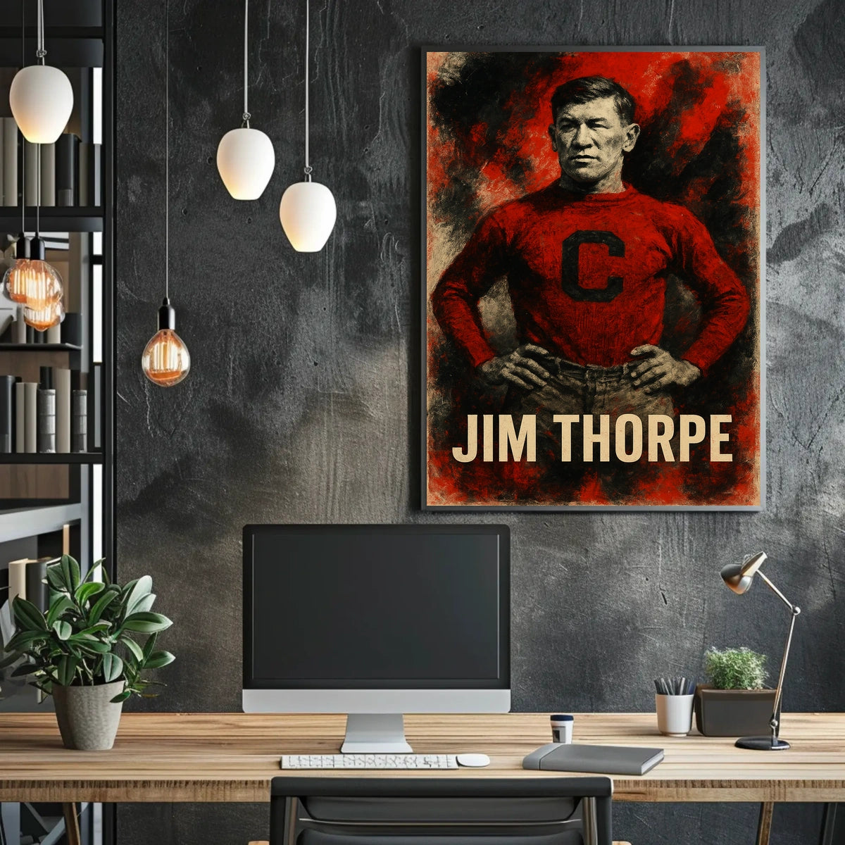 Jim Thorpe Legendary Athlete Poster