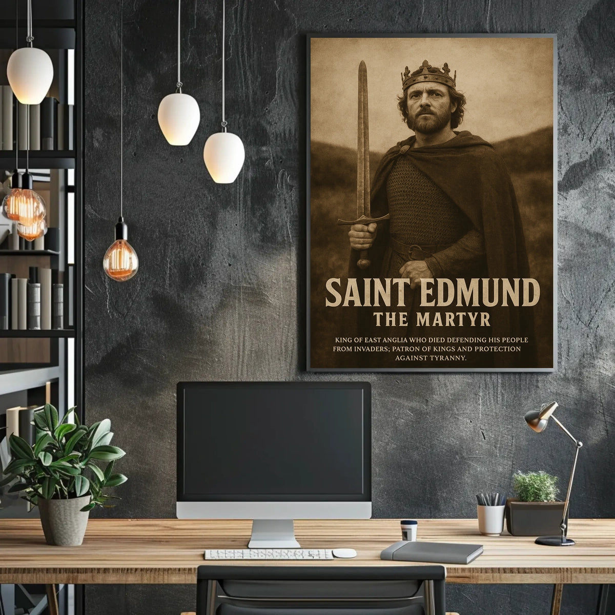 Saint Edmund The Martyr Poster