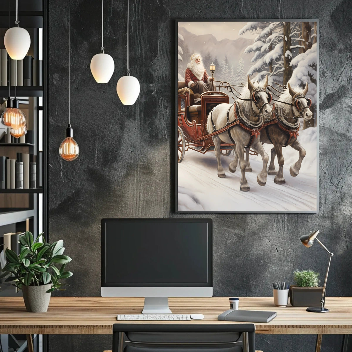 Winter Wonderland Sleigh Ride Poster
