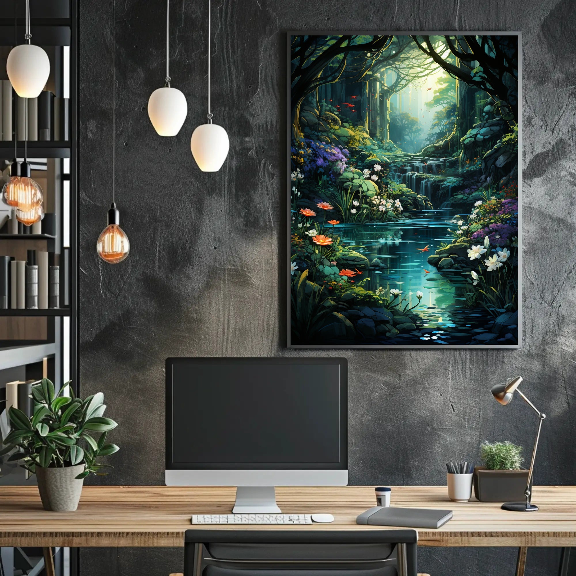 Enchanted Forest Oasis Poster
