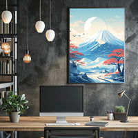 Tranquil Mountain Landscape Poster