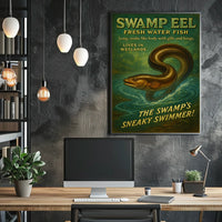Swamp Eel The Swamps Sneaky Swimmer Poster