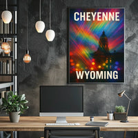 Cheyenne Wyoming Scenic Minimalist Decor Lovers Poster