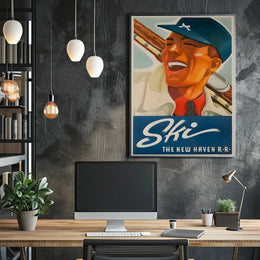 Ski The New Haven R.R Poster