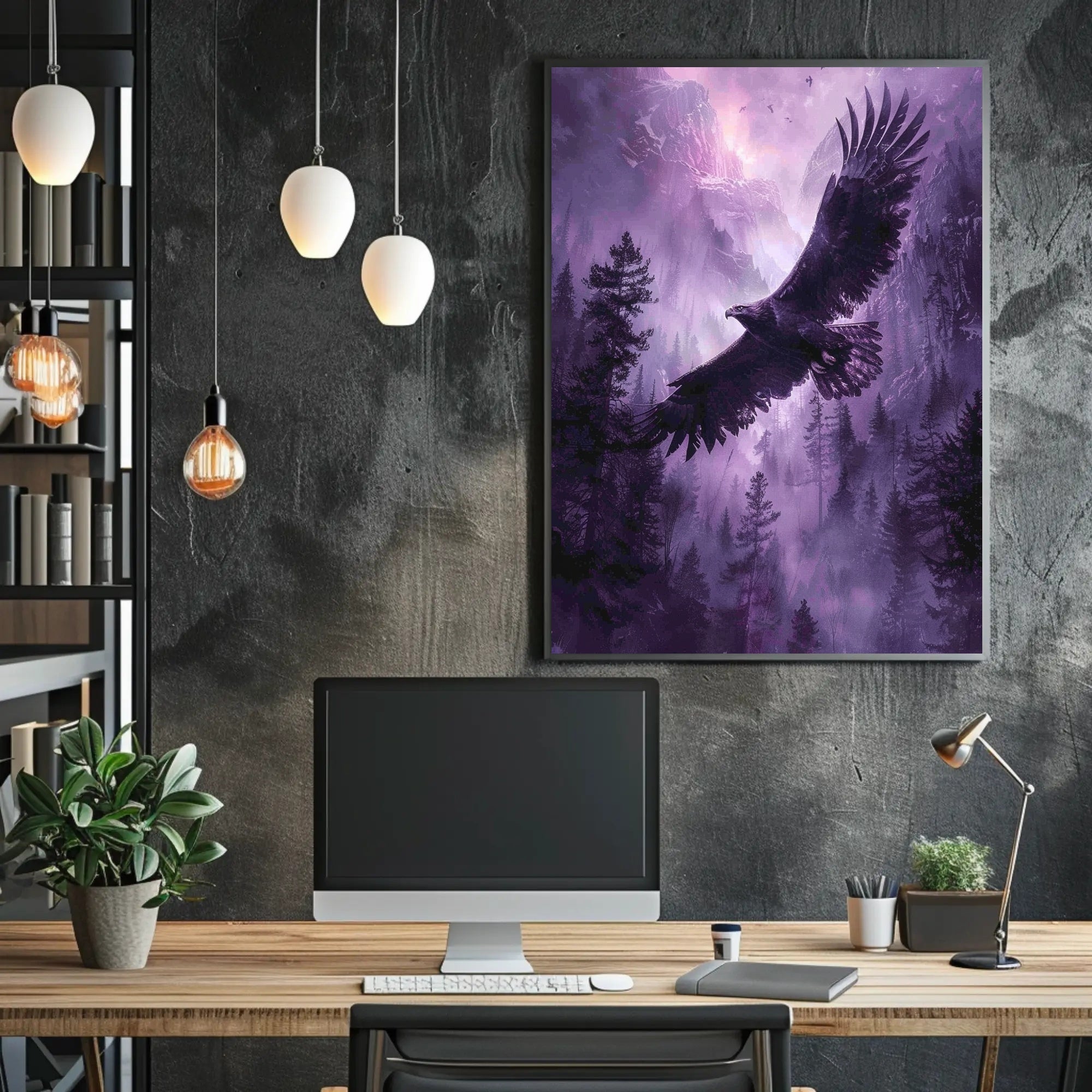 Majestic Flight Art Print Poster for Home Decor and Wanderlust Lovers PosterGoat