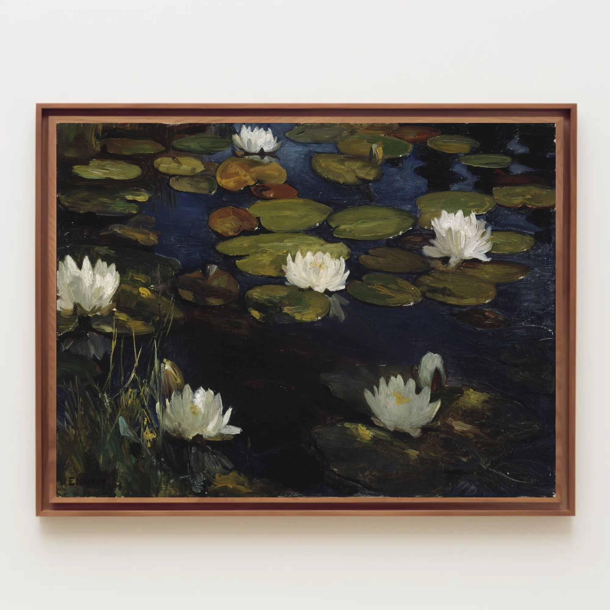 Water Lilies Tranquil Scene Artistic Poster