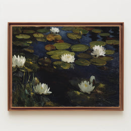 Water Lilies Tranquil Scene Artistic Poster