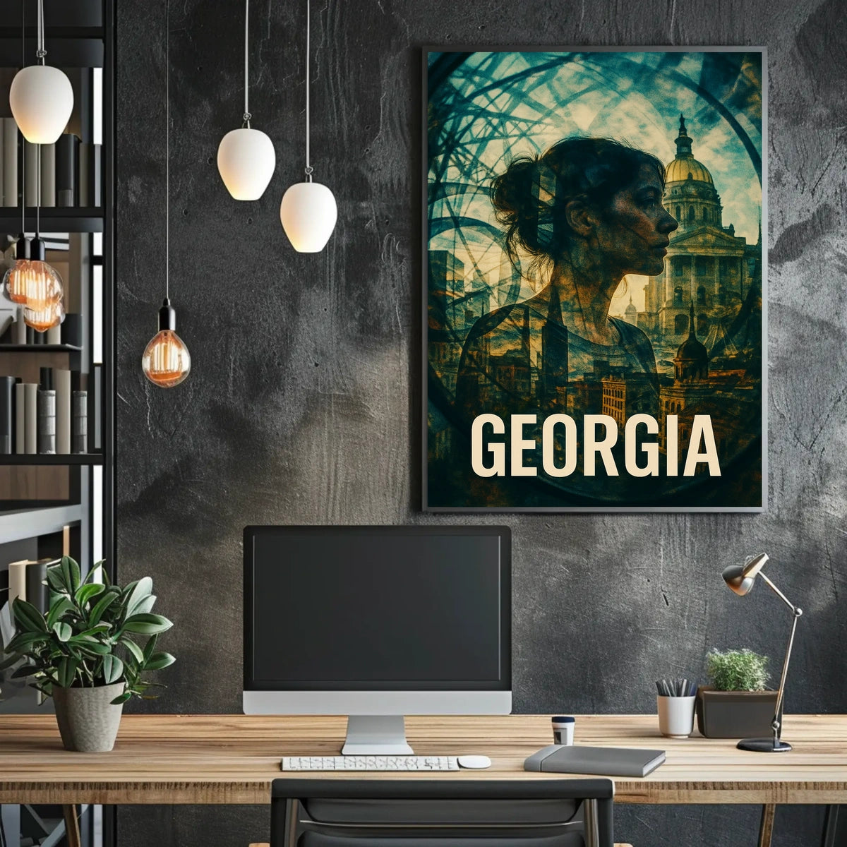Georgia A Fusion of History and Modernity Poster