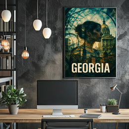 Georgia A Fusion of History and Modernity Poster