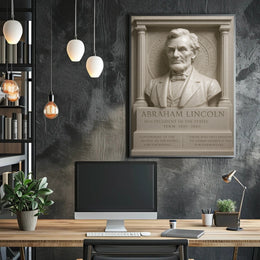 Abraham Lincoln Classical Sculpture Presidential Historical Poster