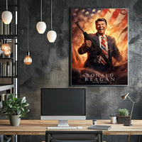 Ronald Reagan: A Patriotic Tribute Poster