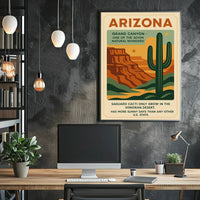 Explore Arizona's Wonders Vintage Travel Poster