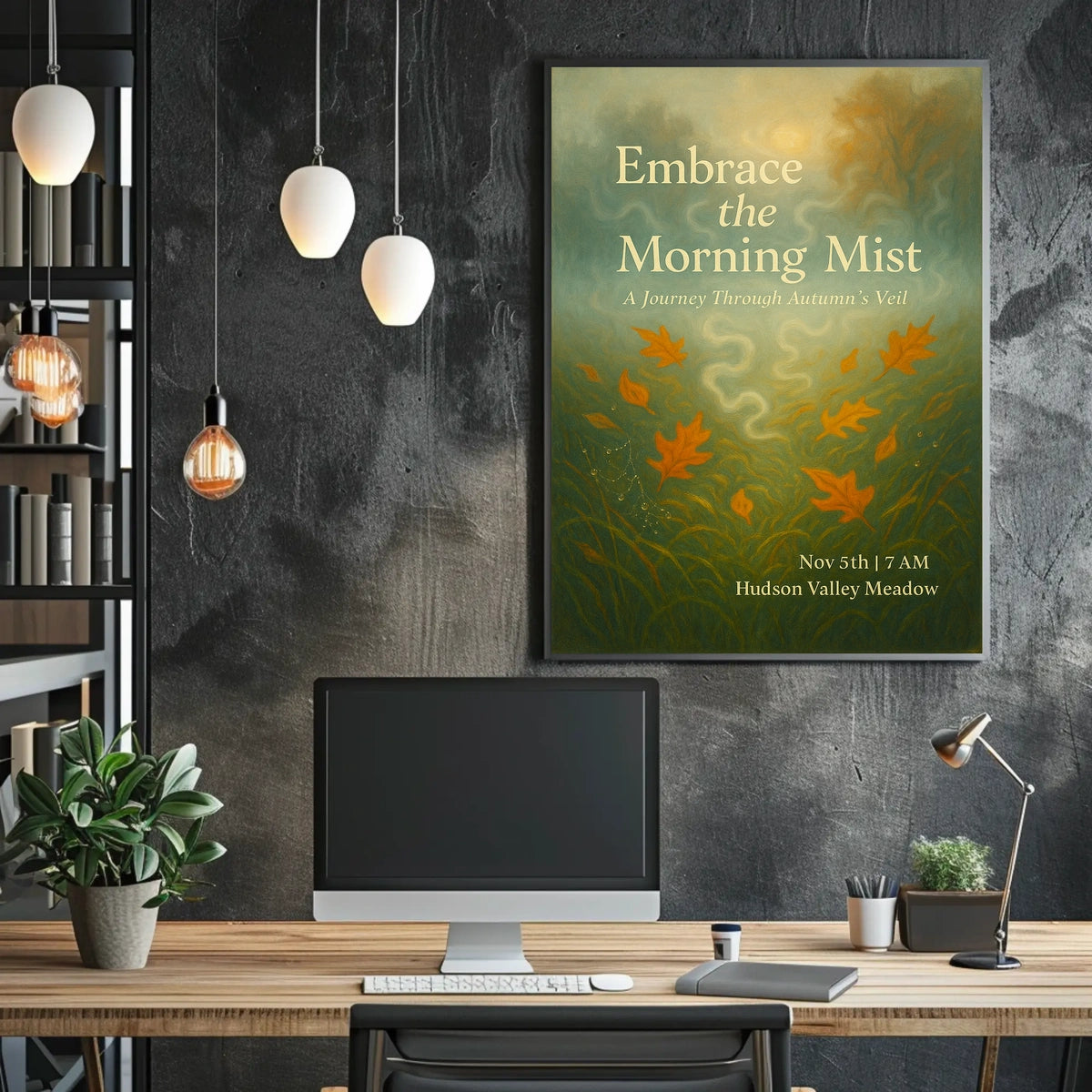 Embrace the Morning Mist Poster