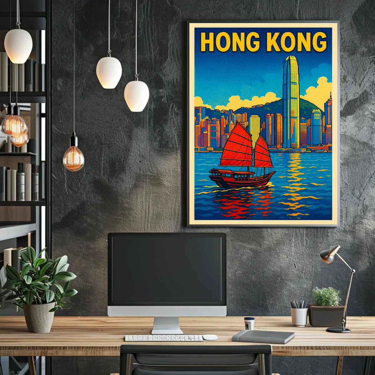 Hong Kong Skyline Poster