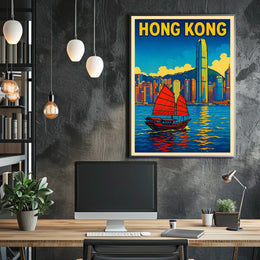Hong Kong Skyline Poster
