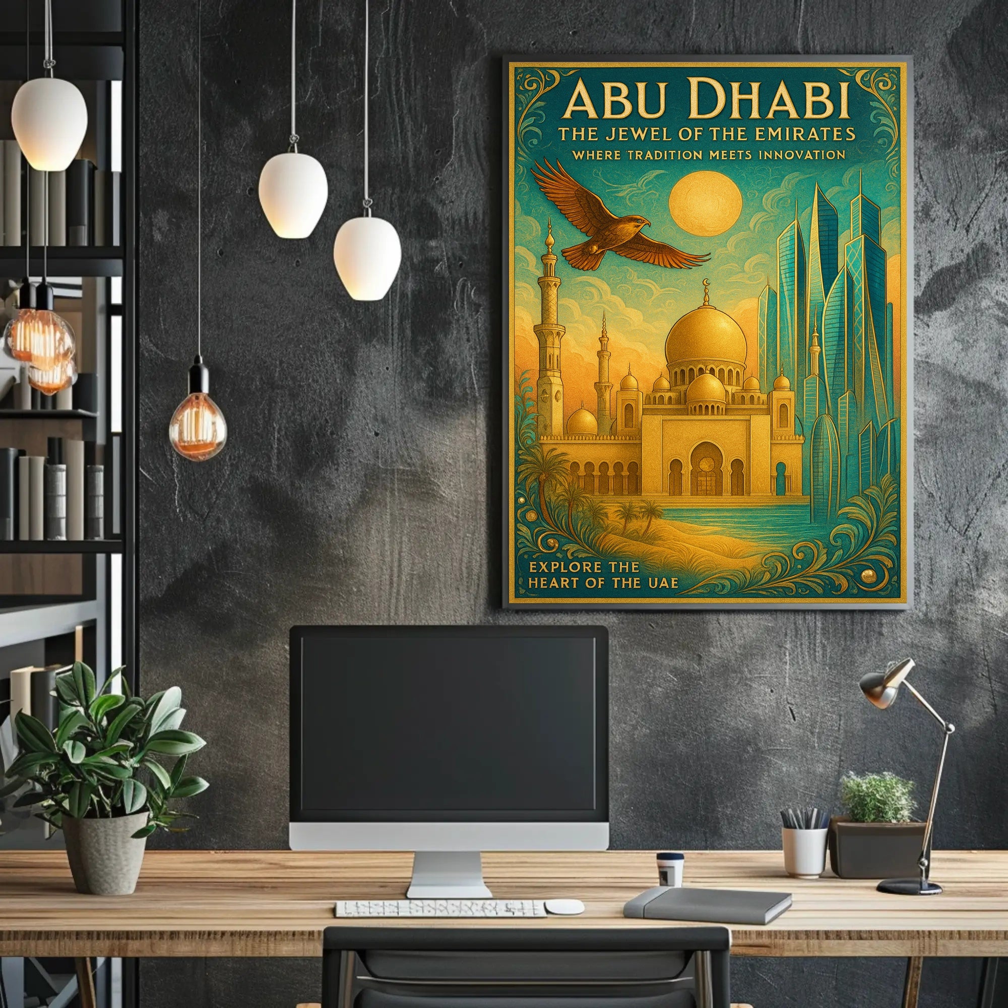 Abu Dhabi's Tradition Meets Modernity: Cultural or Heritage Poster